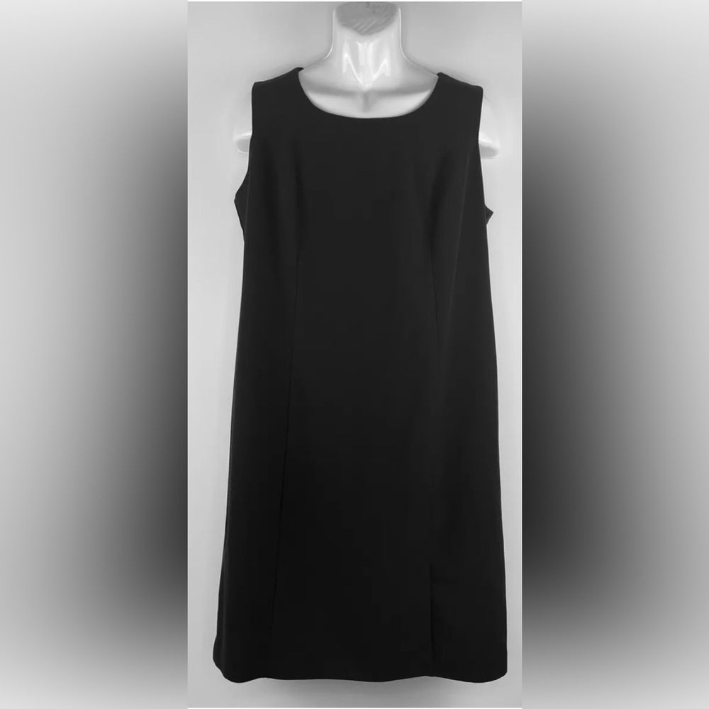 Briggs New York size 14 Black dress women’s cocktail Sheath Aline